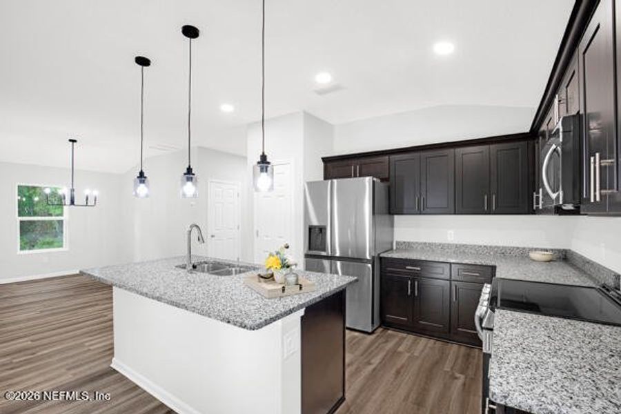 Furnished interior view inside a new home in , Satsuma (Image 17).