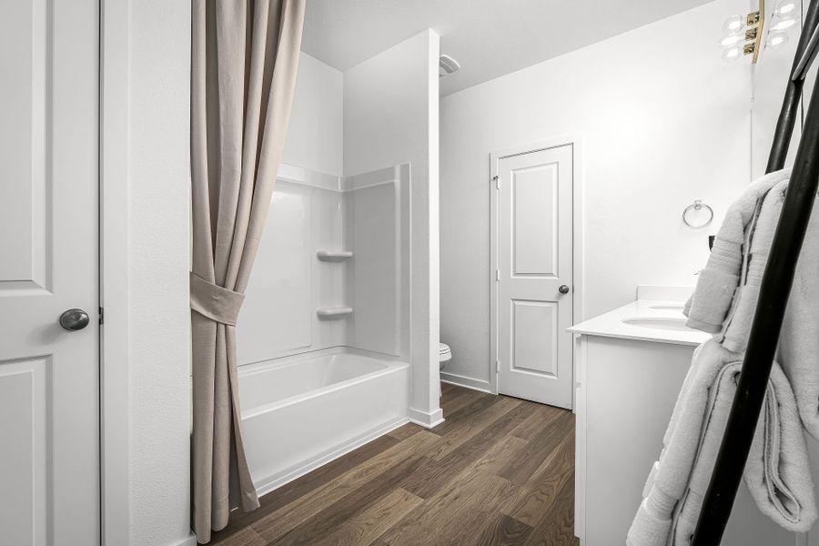 Representative furnished interior of a home built from the Eastgate by Centex in Alto, San Marcos (Image 5).