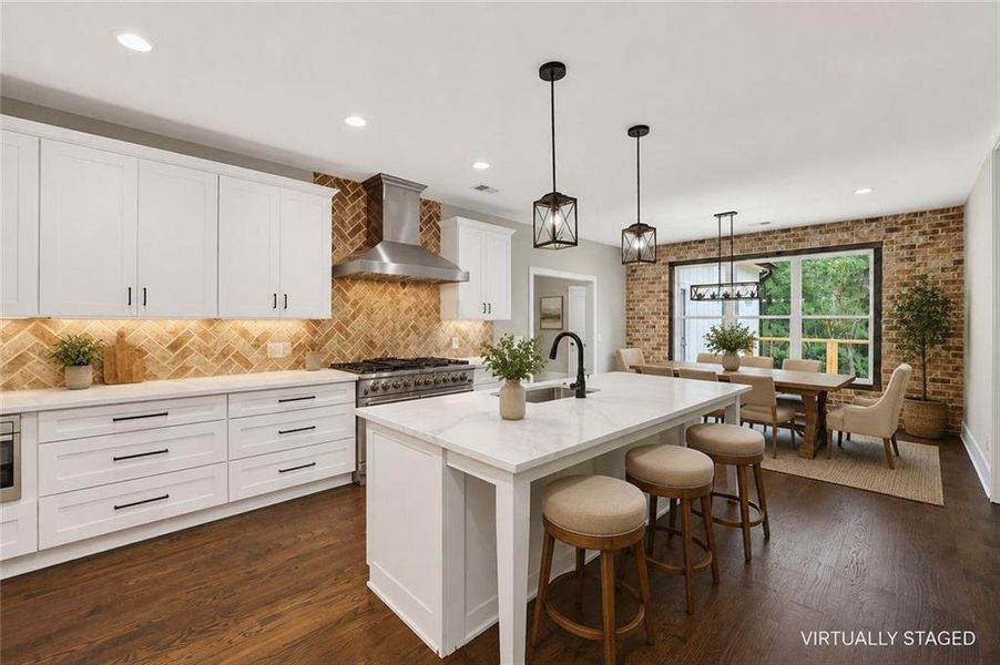 Furnished interior view inside a new home in , Fairmount (Image 21).
