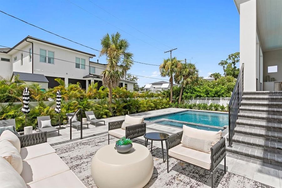Exterior details and patio area of a home in , Tampa (Image 46).