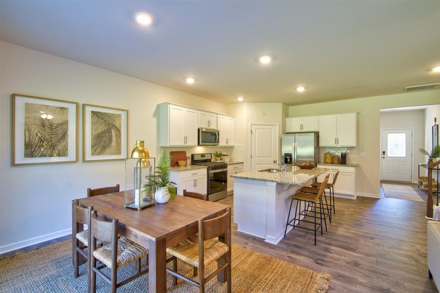 Representative furnished interior of a home built from the HAYDEN by D.R. Horton in Raven Ridge, Lexington (Image 17).