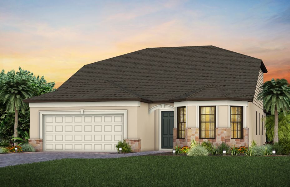 Exterior FM2 with optional stone detail