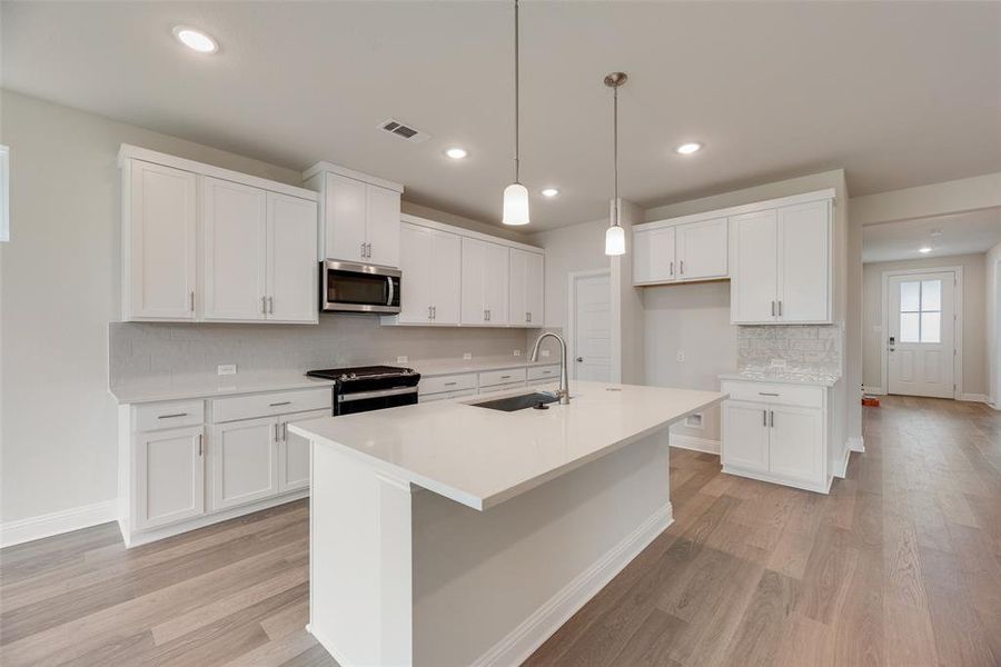 Furnished interior view inside a new home in Creekside of Crowley, Crowley (Image 7).