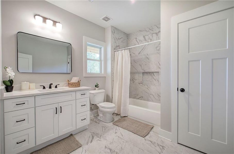 Furnished interior view inside a new home in , Euharlee (Image 35).