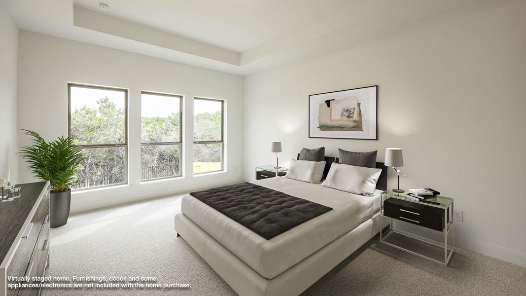 Furnished interior view inside a new home in Parkside On The River, Georgetown (Image 6).