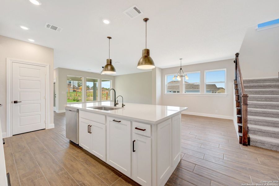 Furnished interior view inside a new home in The Crossvine 45’, Schertz (Image 11).