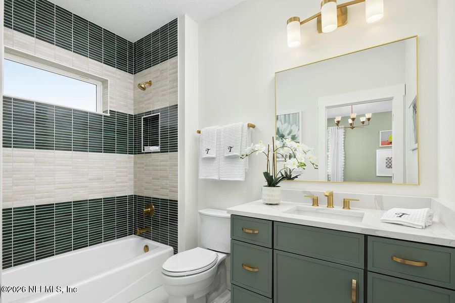 Furnished interior view inside a new home in , St. Augustine (Image 9).