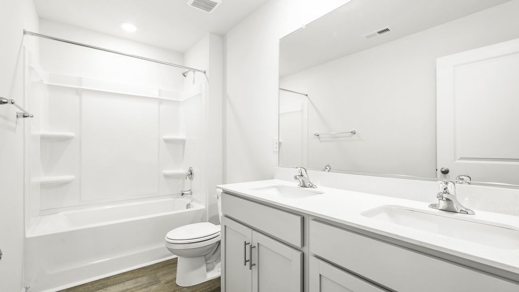 Furnished interior view inside a new home in Willow Mill, Thomasville (Image 6). Furnished interior view inside a new home in Willow Mill, Thomasville (Image 6).