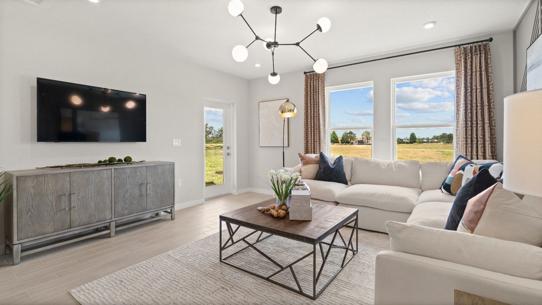 Representative furnished interior of a home built from the Jupiter by DRB Homes in Liberty Trace, Haines City (Image 18).