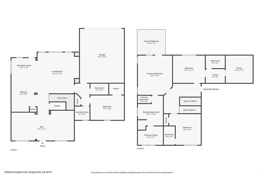 2D floor plan layout of this home in , Douglasville, GA (Image 5).