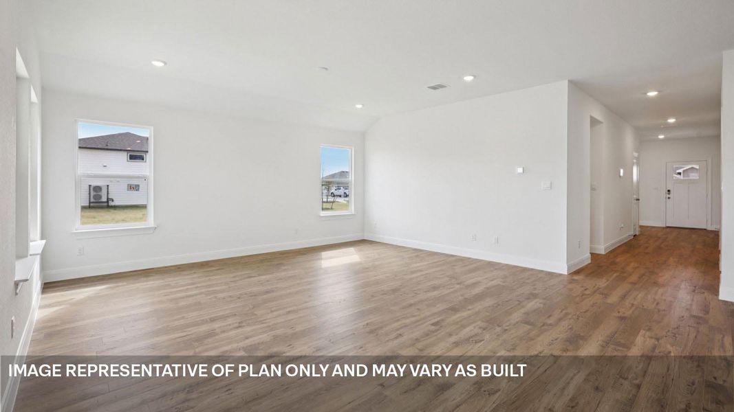Representative unfurnished interior of a home built from the The Grayson by D.R. Horton in Railhead, Cedar Creek (Image 13).
