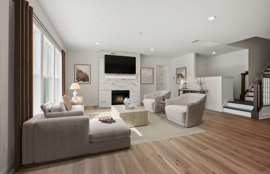 Open concept living, great for entertaining