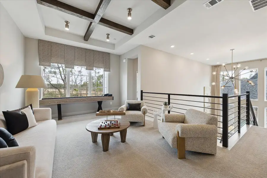 Furnished interior view inside a new home in ARTAVIA®, Conroe (Image 35).