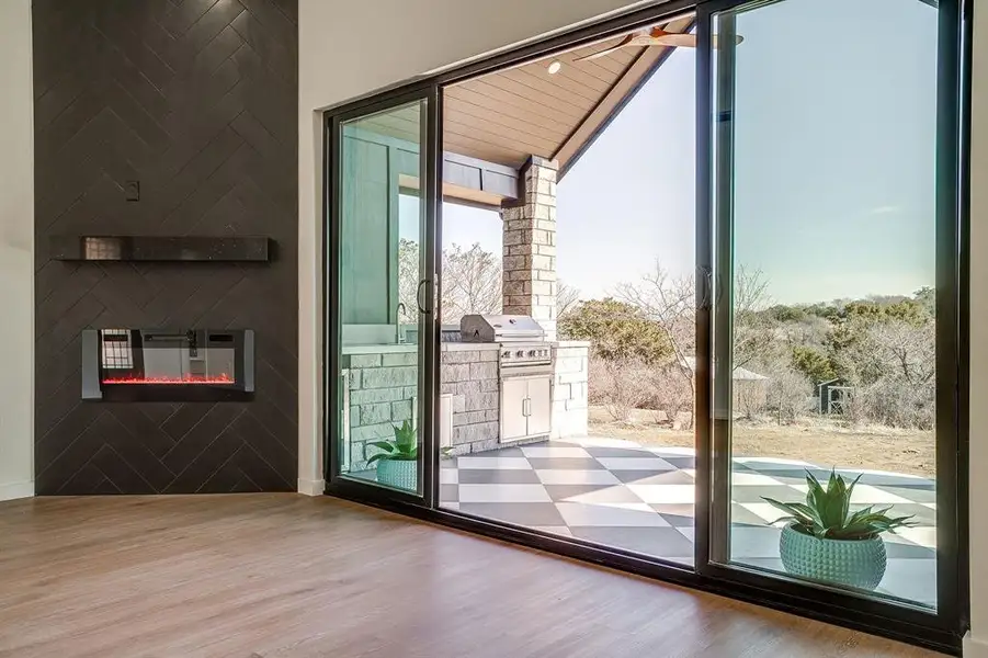 Exterior details and patio area of a home in , Cresson (Image 3).