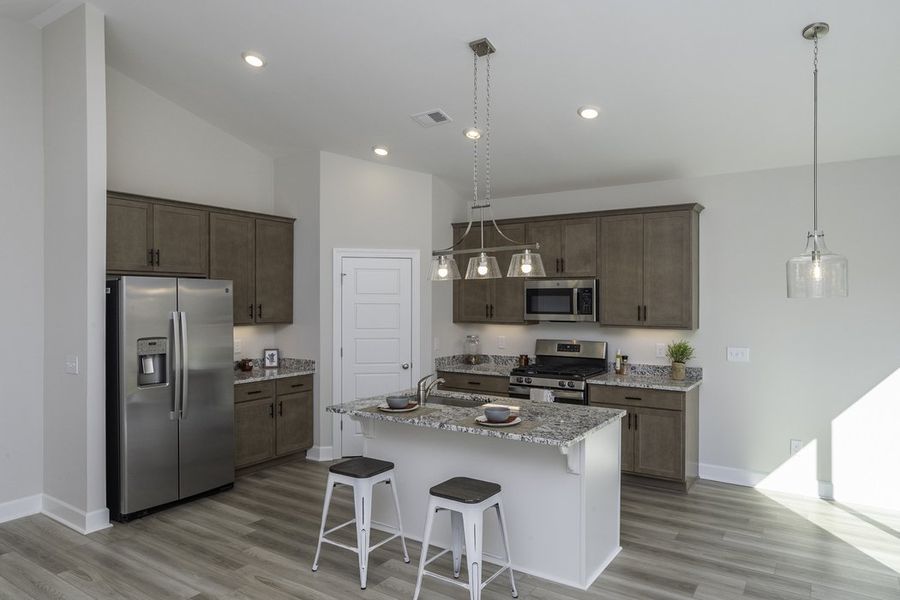Representative furnished interior of a home built from the The Hunter by Cothran Homes in Holly Ridge, Greenville (Image 6).