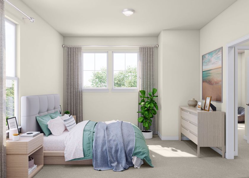 Representative furnished interior of a home built from the Lantana by Tri Pointe Homes in Terrace Collection At Turner's Crossing, Buda (Image 13).