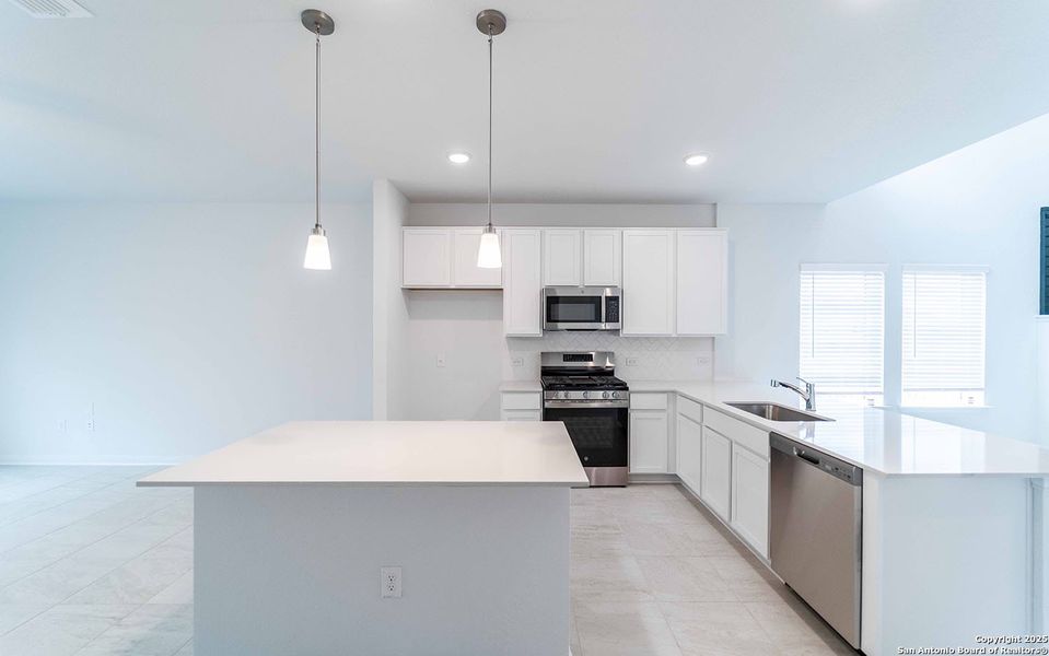 Furnished interior view inside a new home in Red Hawk Landing, San Antonio (Image 2).