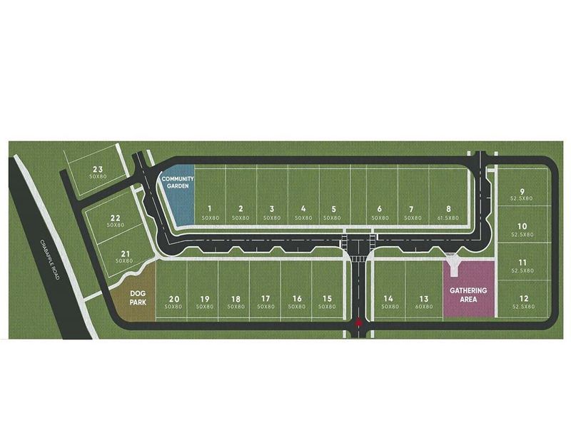 2D floor plan layout of this home in Echo at Crabapple, Milton, GA (Image 5).