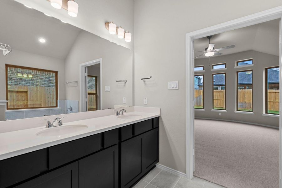 Furnished interior view inside a new home in The Highlands, Porter (Image 12).