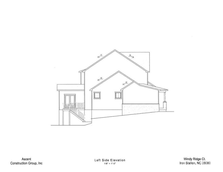 Exterior rendering of this home design in , Iron Station, NC (Image 6).