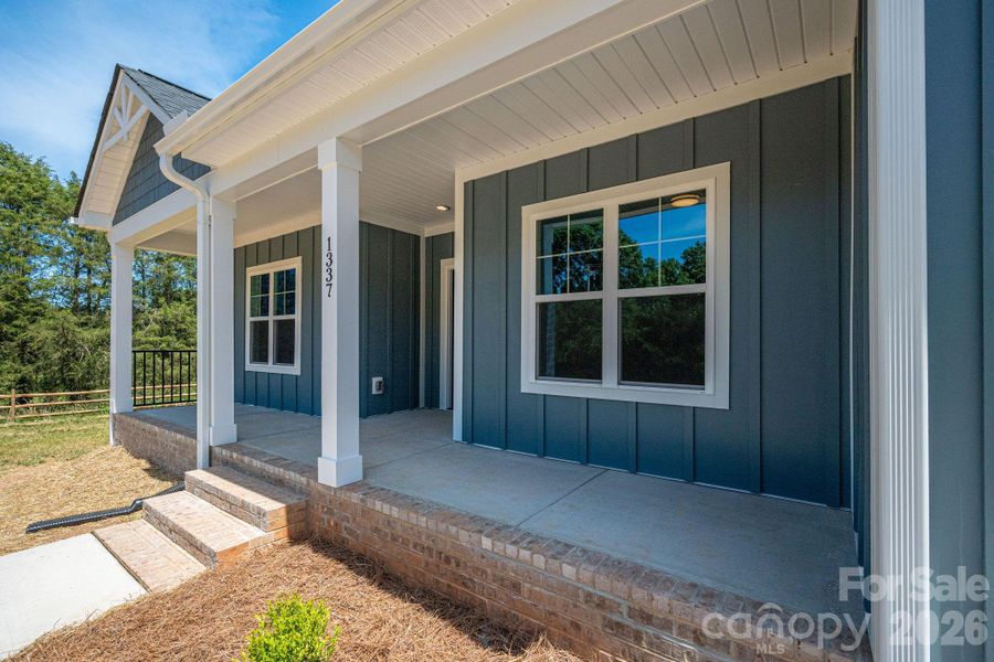 Exterior details and patio area of a home in , Maiden (Image 20).