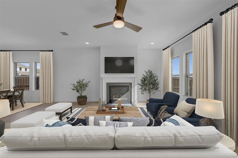 Furnished interior view inside a new home in Aspire at Reunion, Newark (Image 18).