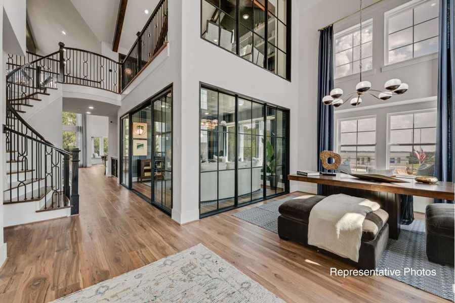 Furnished interior view inside a new home in Grand Estates of Anna, Anna (Image 5). Furnished interior view inside a new home in Grand Estates of Anna, Anna (Image 5).