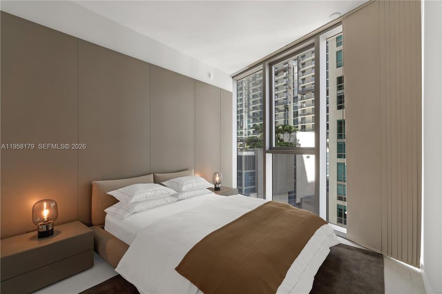 Furnished interior view inside a new home in , Miami (Image 15).