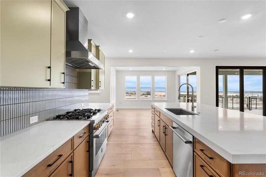 Furnished interior view inside a new home in Autograph at Lyric, Lone Tree (Image 7).