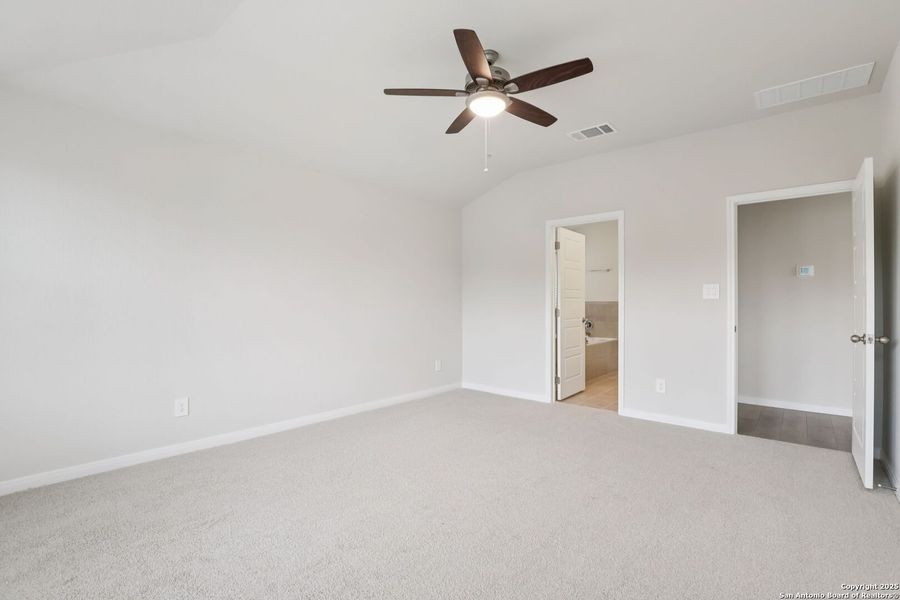 Spacious, unfurnished interior of a new home in Legendary Trails - Classic Series, Cibolo (Image 29).