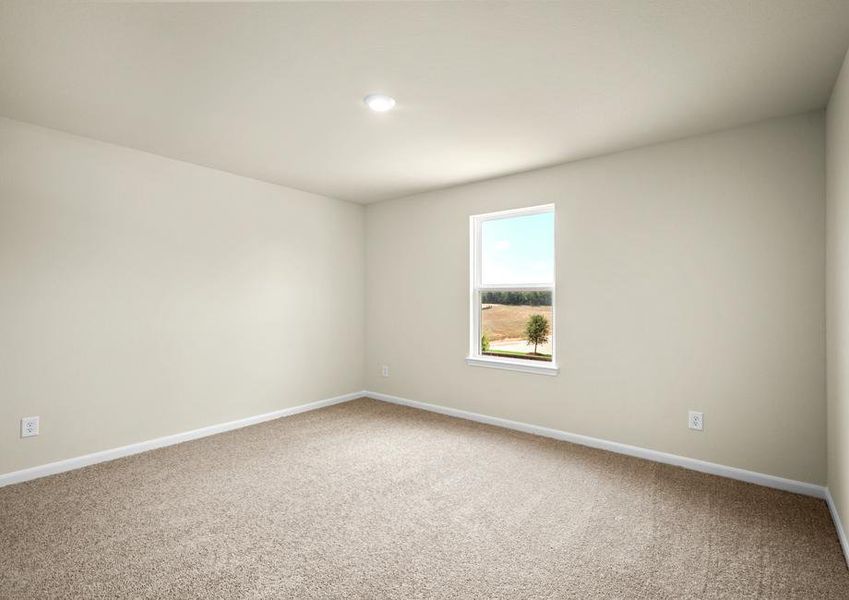 The secondary bedrooms have carpet.