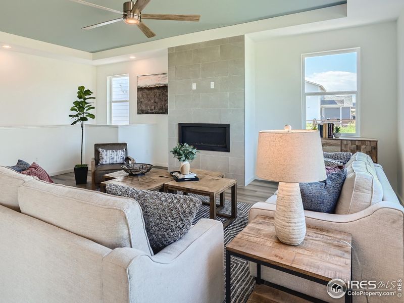 Furnished interior view inside a new home in Hidden Creek, Frederick (Image 7).