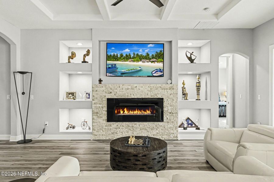 Furnished interior view inside a new home in Courtney Oaks in SilverLeaf, St. Augustine (Image 17).