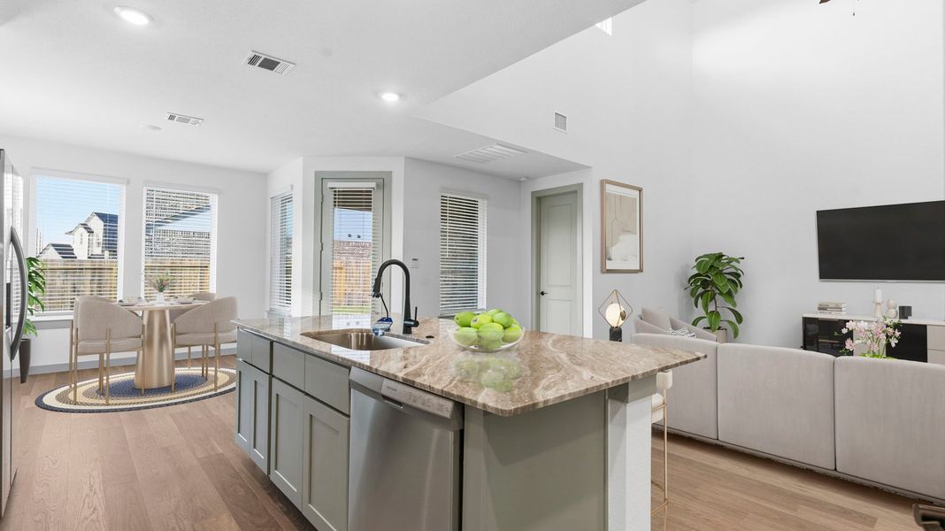 Furnished interior view inside a new home in Westland Ranch 50' Homesites, League City (Image 4).