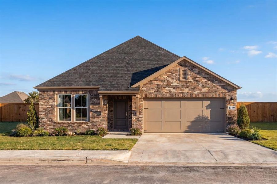 Front exterior of a new home in Meadow Ridge Estates, Josephine, TX, highlighting curb appeal (Image 2). Front exterior of a new home in Meadow Ridge Estates, Josephine, TX, highlighting curb appeal (Image 2).