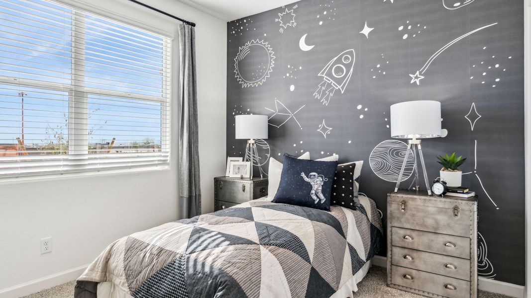 Furnished interior view inside a new home in Desert Moon Estates, Buckeye (Image 16). Furnished interior view inside a new home in Desert Moon Estates, Buckeye (Image 16).