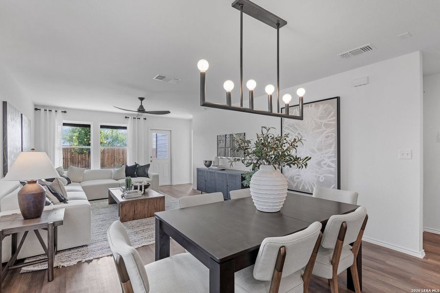 Furnished interior view inside a new home in Cinco Lakes, San Antonio (Image 18).