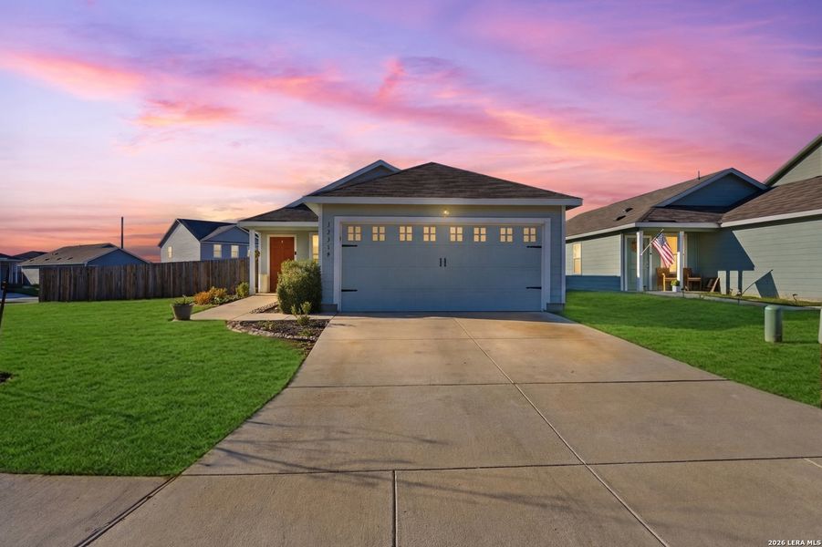 Front exterior of a new home in Mission del Lago, San Antonio, TX, highlighting curb appeal (Image 20). Front exterior of a new home in Mission del Lago, San Antonio, TX, highlighting curb appeal (Image 20).
