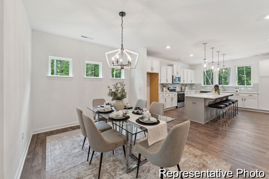 Furnished interior view inside a new home in Edgewater - Lakeview Point, Lancaster (Image 2).