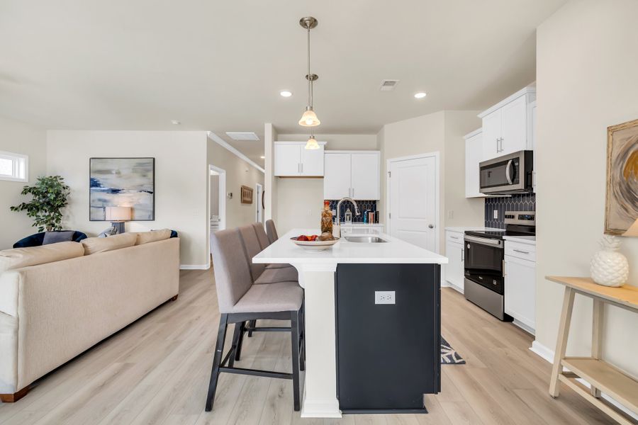 Representative furnished interior of a home built from the Courtney II by Great Southern Homes in Oak Hollow, Longs (Image 18).