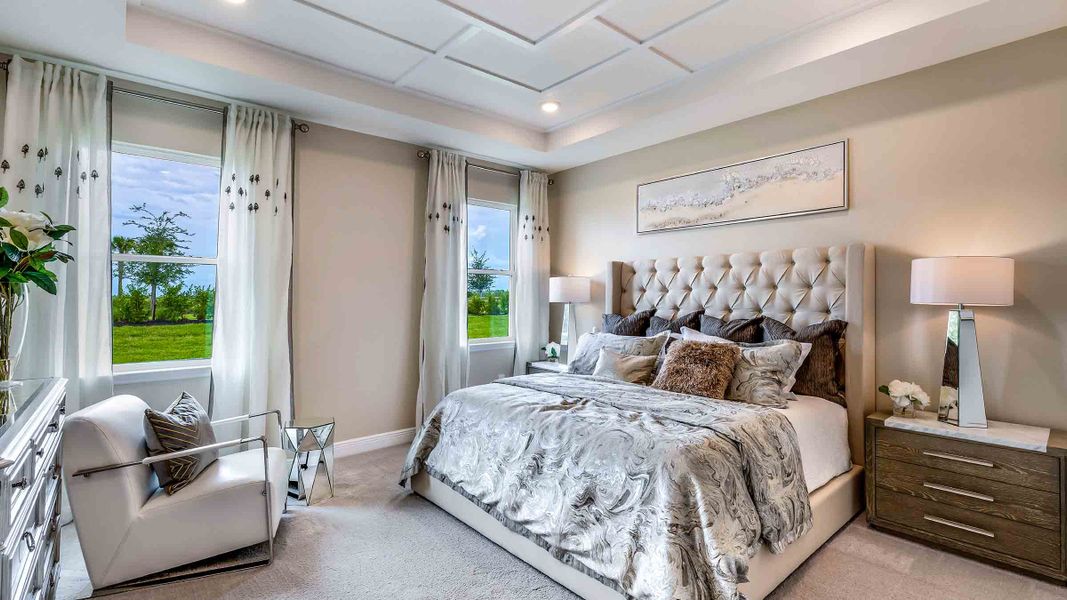 Representative furnished interior of a home built from the Lantana by D.R. Horton in Star Farms at Lakewood Ranch, Bradenton (Image 13).