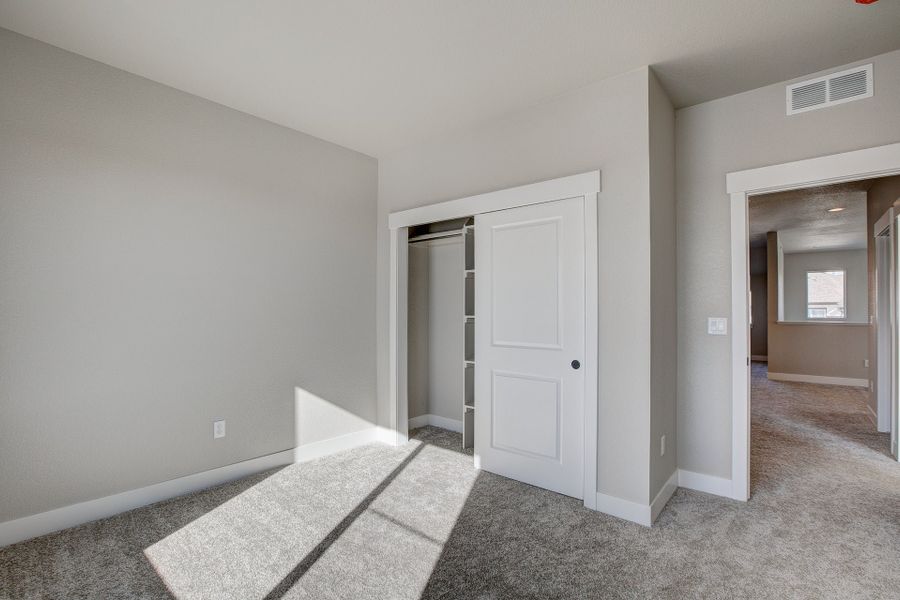 Representative unfurnished interior of a home built from the The Addison 2 by Landmark Homes in Highlands at Fox Hill, Longmont (Image 36). Representative unfurnished interior of a home built from the The Addison 2 by Landmark Homes in Highlands at Fox Hill, Longmont (Image 36).