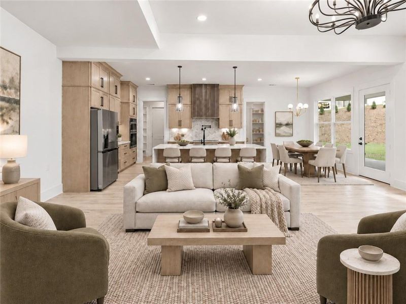 Furnished interior view inside a new home in , Winder (Image 38).