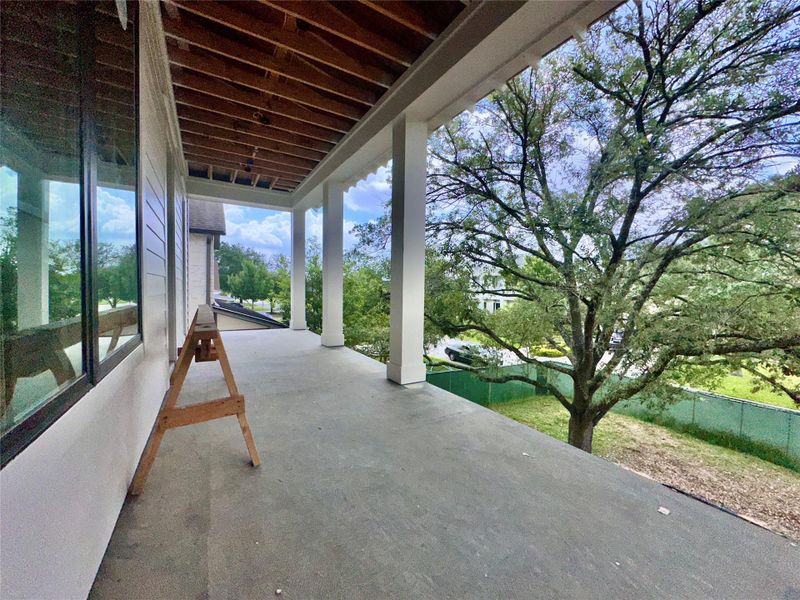 Balcony off the family room is spacious and will be a wonderful spot to enjoy. Balcony off the family room is spacious and will be a wonderful spot to enjoy.