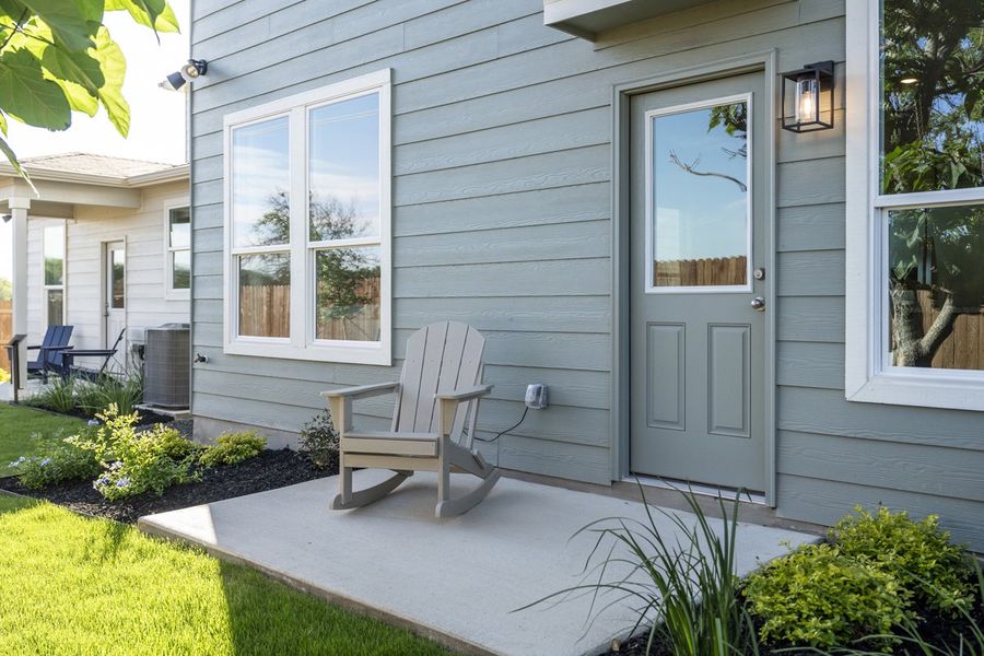 Optional back patio