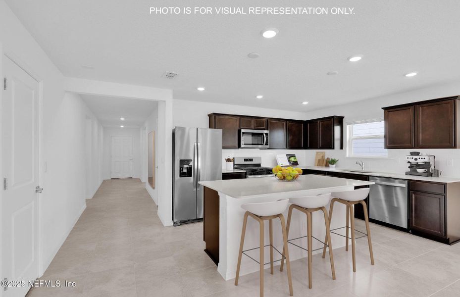 Furnished interior view inside a new home in Wells Landing, Jacksonville (Image 11).