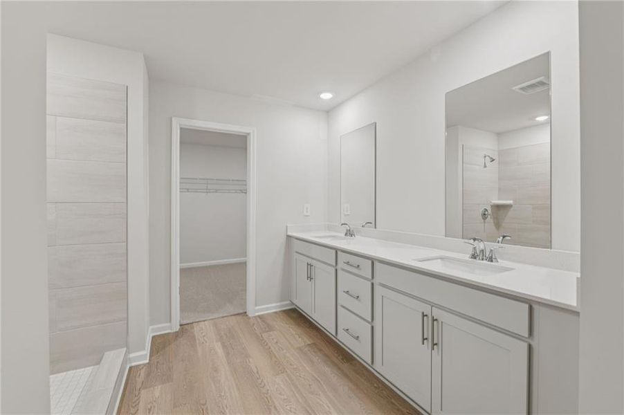 Furnished interior view inside a new home in Parkside at Grayson, Grayson (Image 11).