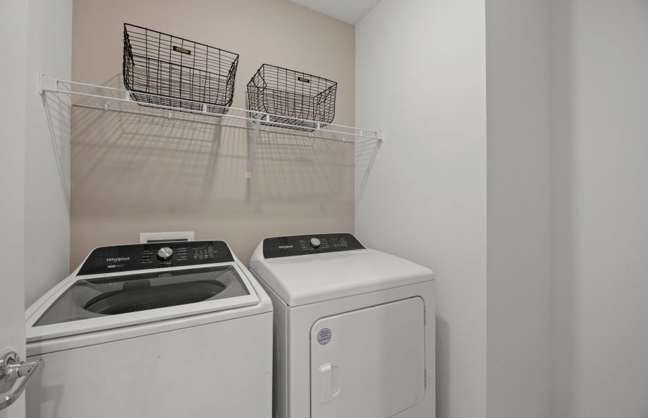 Laundry room with optional move-in ready package