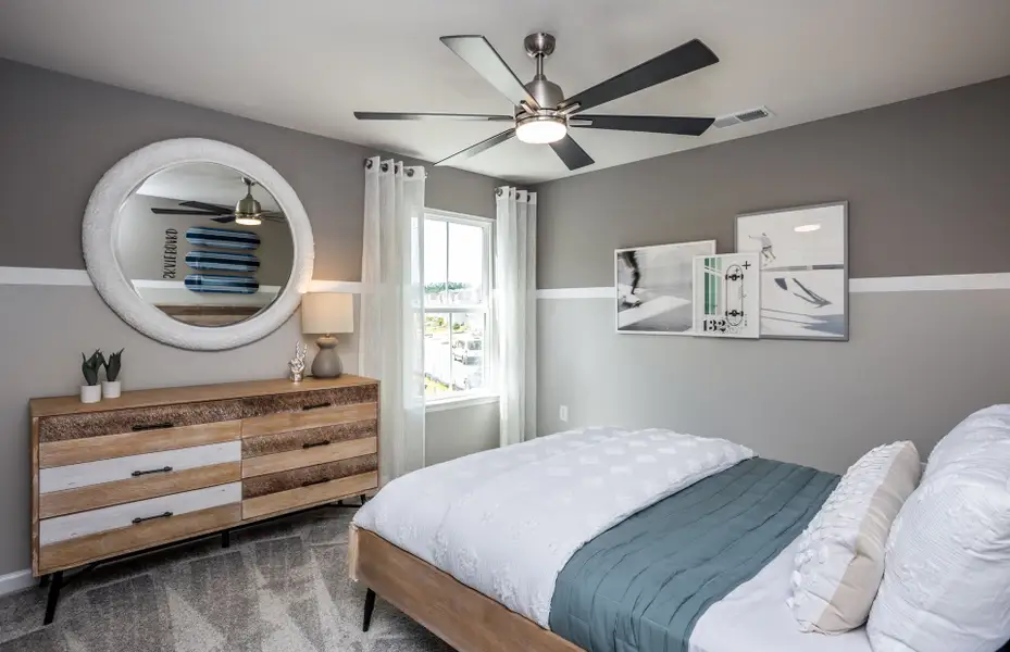 Representative furnished interior of a home built from the Hampton by Pulte Homes in Wimberly, Willow Spring (Image 7).