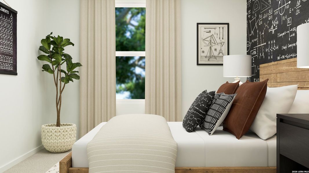 Furnished interior view inside a new home in , Converse (Image 17).